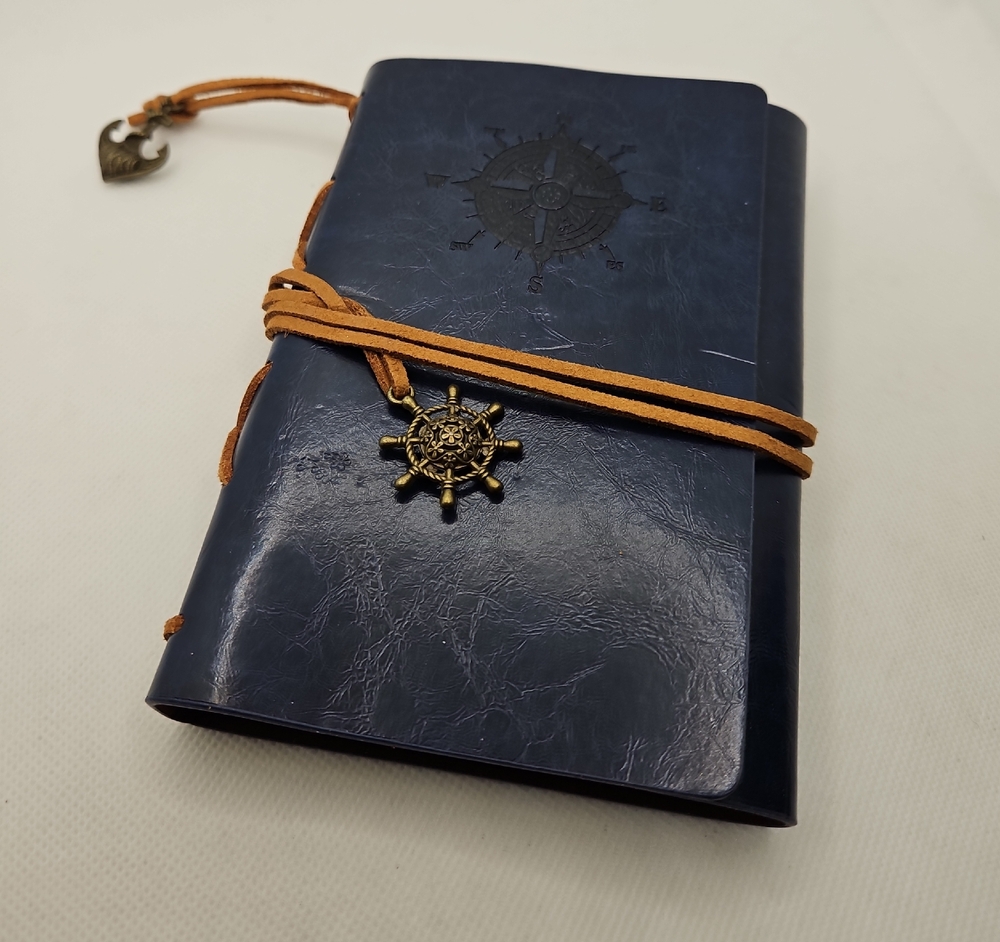 Nautical Blue Leather Journal